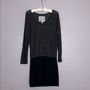 Element t-Shirt Dress Mini Sz small women’s color block NWOT Grey